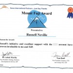 Mount Fuji Award - 2012